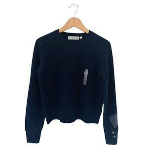 NWT Uniqlo x Anya Hindmarch Cashmere Jumper - Navy -  XS (Asian Small)